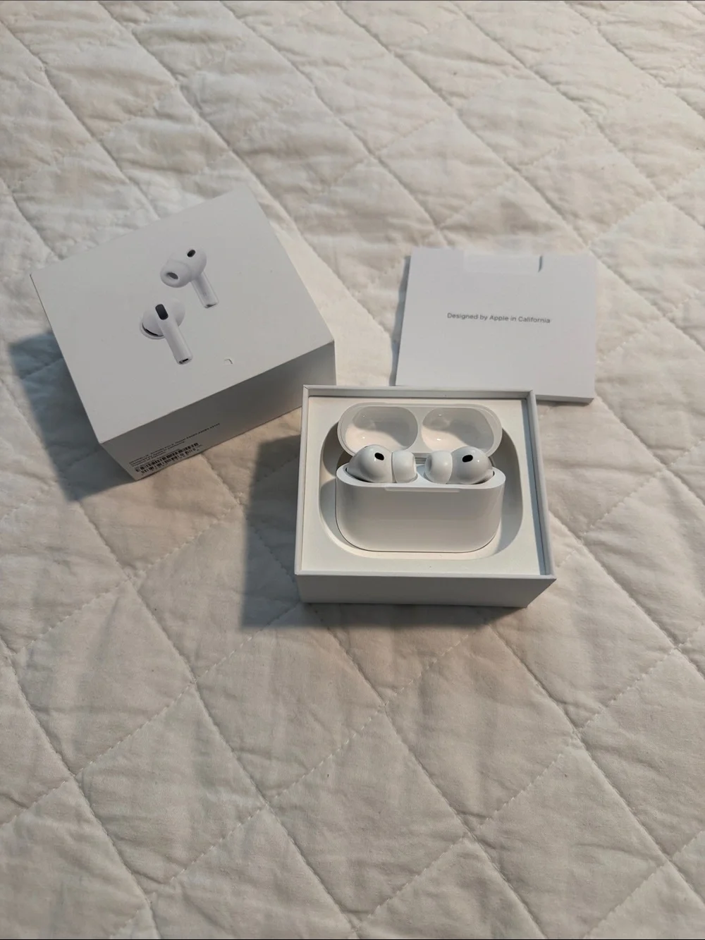 Apple White AirPods Pro 3rd gen with Charging Case and Box
